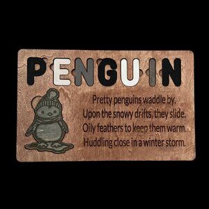 Wood Animal Poem Puzzle